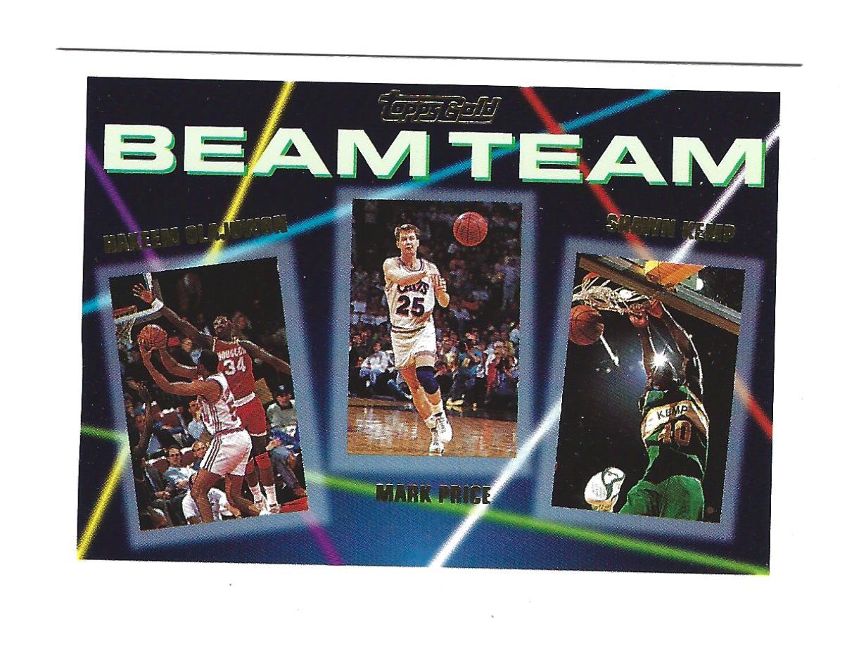 1992-93 Topps Beam Team Gold #5 Hakeem Olajuwon/Mark Price/Mark Price/Shawn Kemp