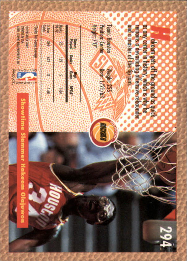 fleer 92 93 hakeem olajuwon