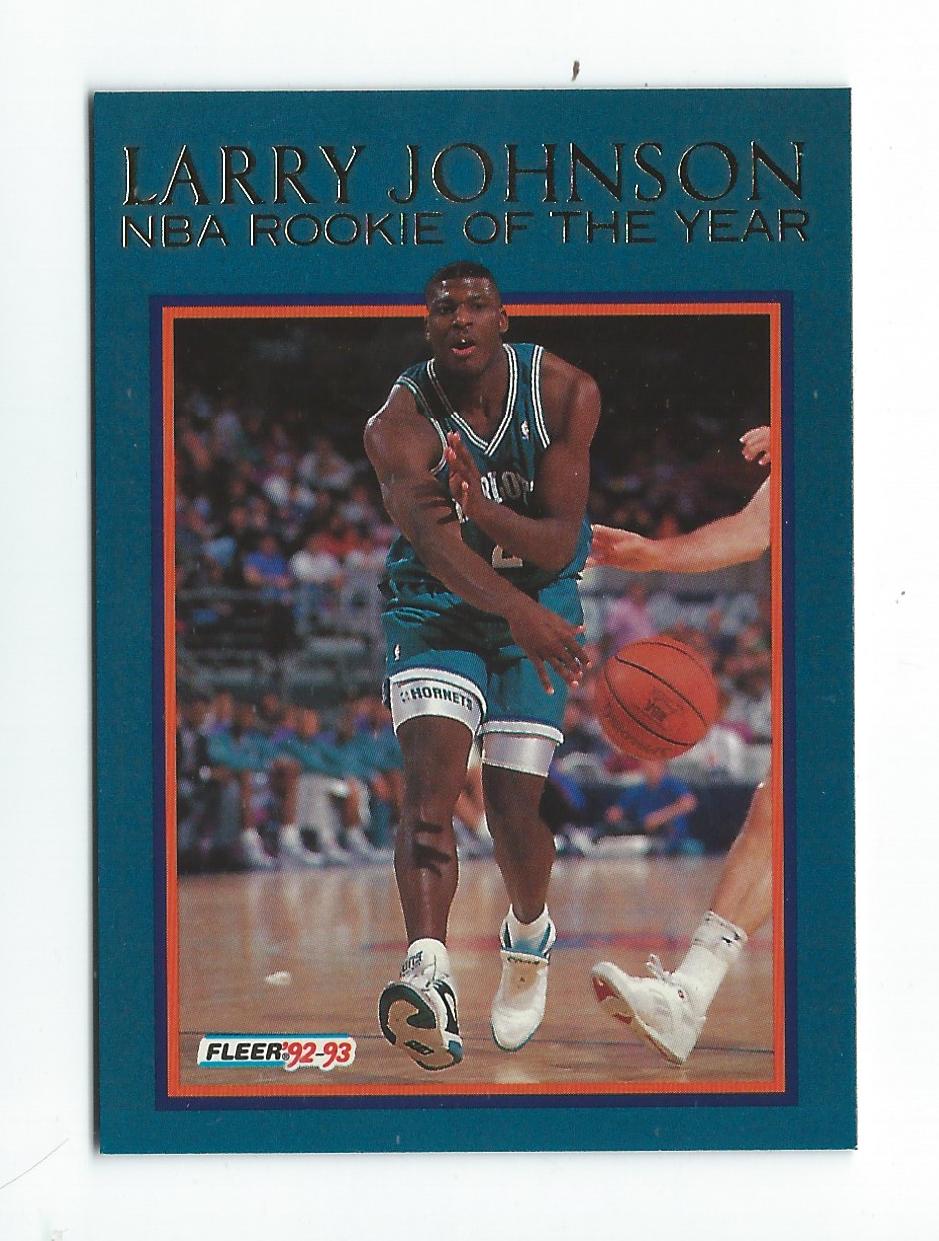 1992-93 Fleer Larry Johnson #6 Larry Johnson/(Dribbling into a/no-look pass)