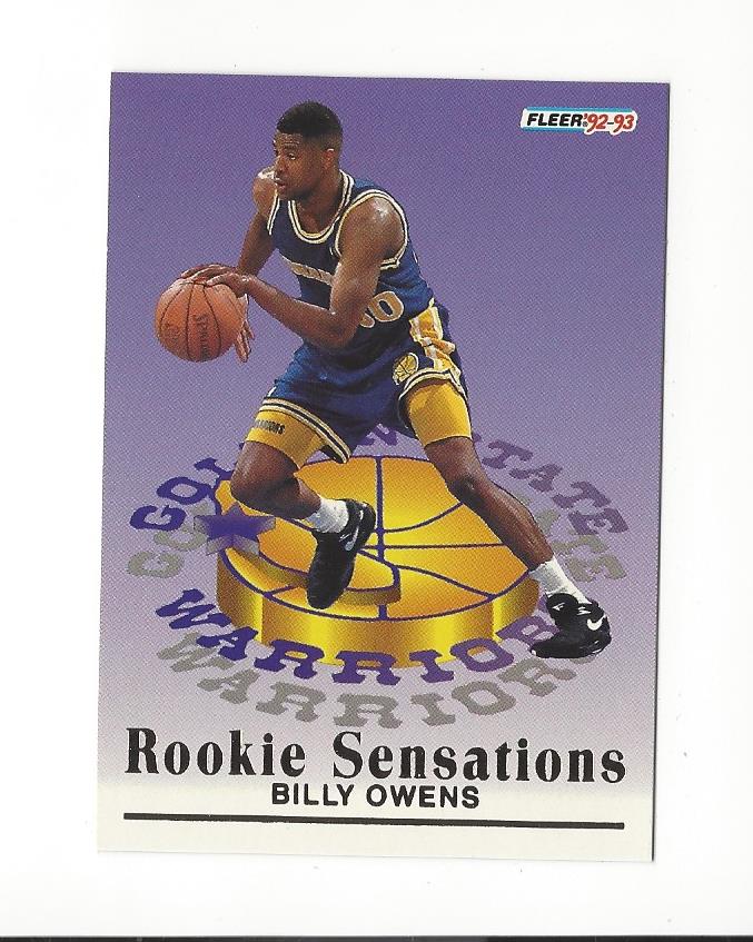1992-93 Fleer Rookie Sensations #8 Billy Owens