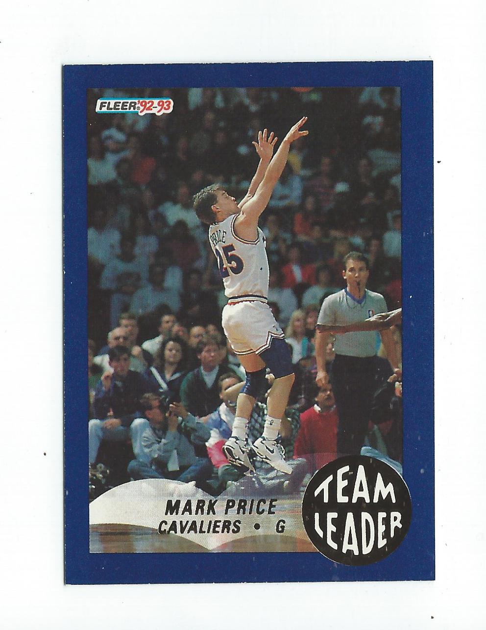 1992-93 Fleer Team Leaders #5 Mark Price