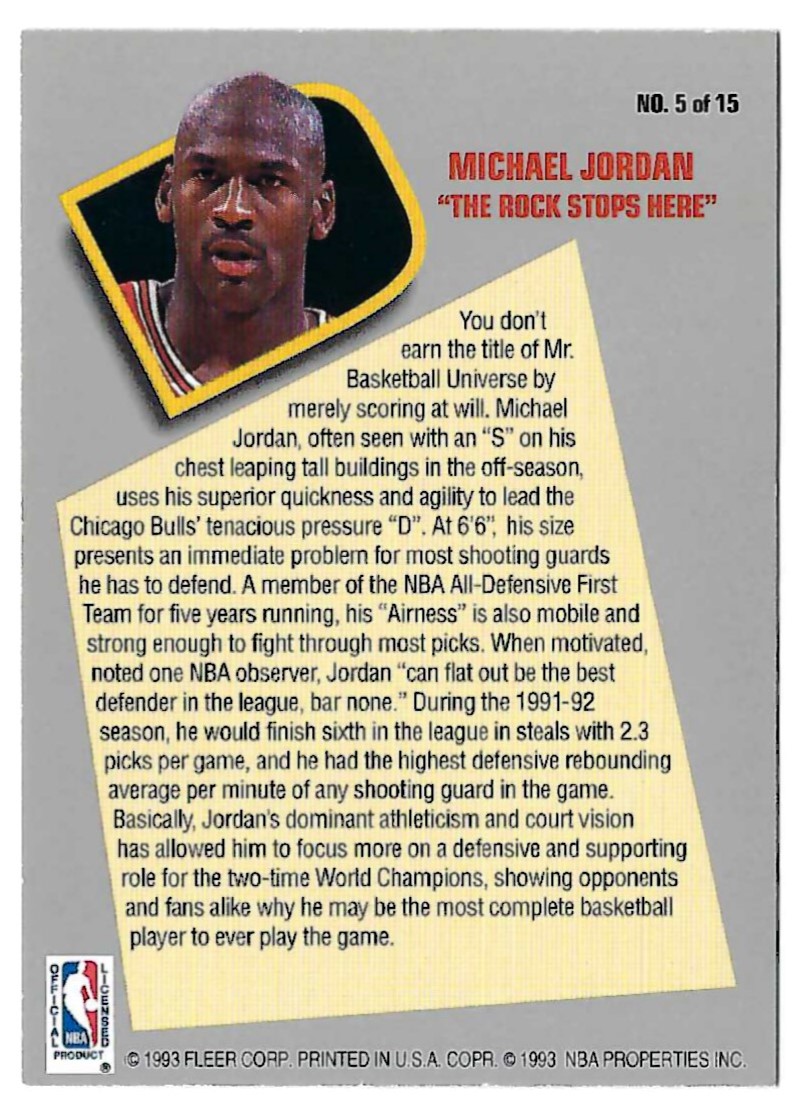 michael jordan 1992 fleer