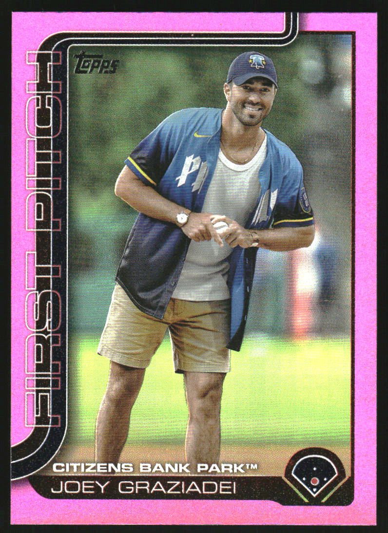 2025 Topps '24 First Pitch Series 2 Pink Foil #FP21 Joey Graziadei