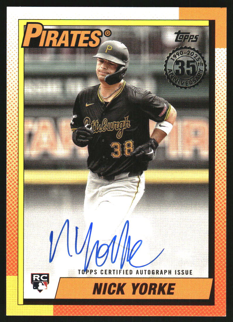 2025 Topps '90 Topps Autographs #90B2NY Nick Yorke S2 Auto