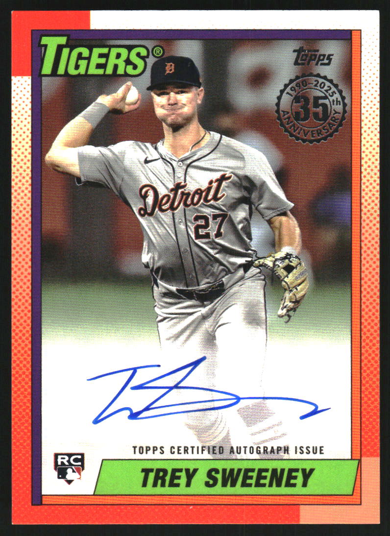 2025 Topps '90 Topps Autographs #90B2TSW Trey Sweeney S2