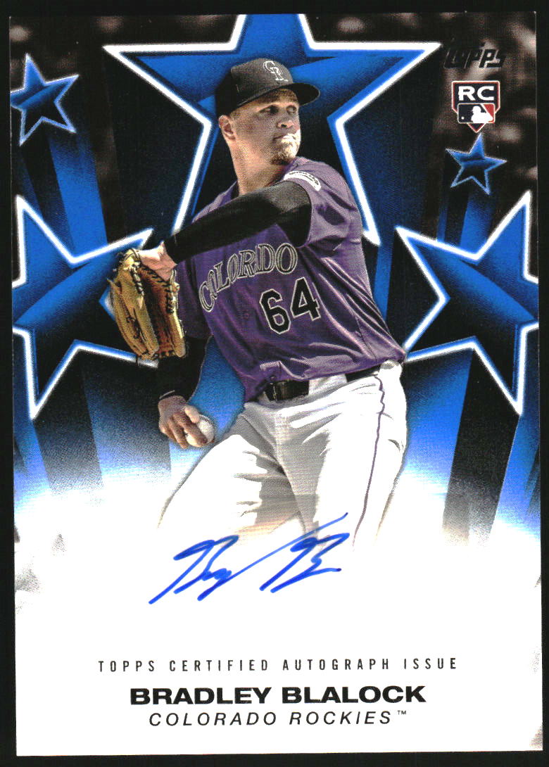 2025 Topps Baseball Stars Autographs Blue #BSABBL Bradley Blalock S2 Auto /150