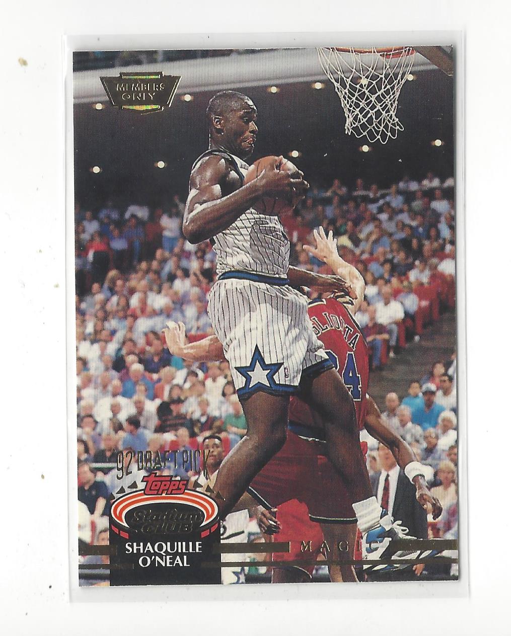 1992-93 Stadium Club Members Only Parallel #247 Shaquille O'Neal - NM-MT