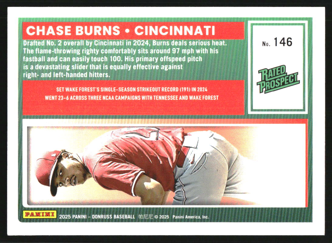 2025 Donruss Rockets #146 Chase Burns