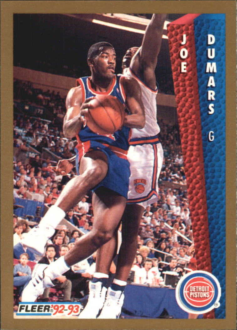 1992-93 Fleer Tony's Pizza #31 Joe Dumars