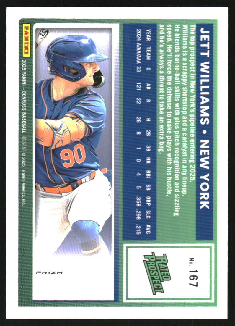 2025 Donruss Optic Shock #167 Jett Williams