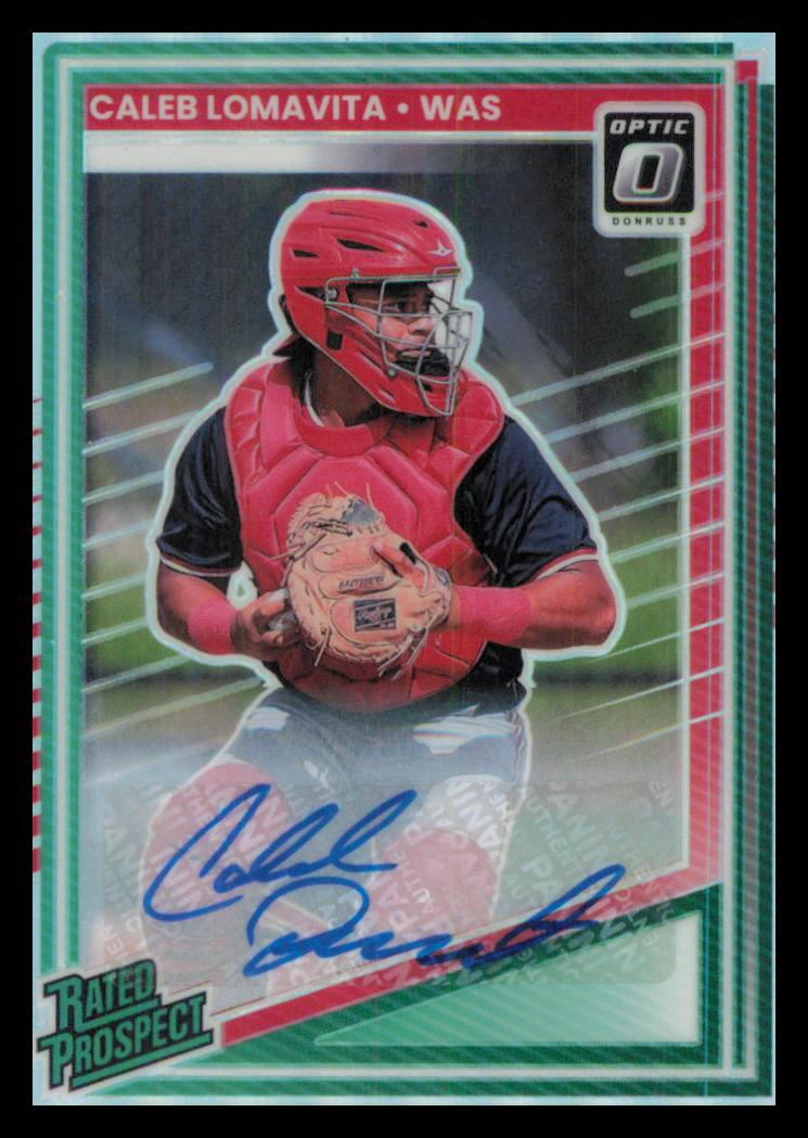 2025 Donruss Optic Rated Prospects Signatures #149 Caleb Lomavita