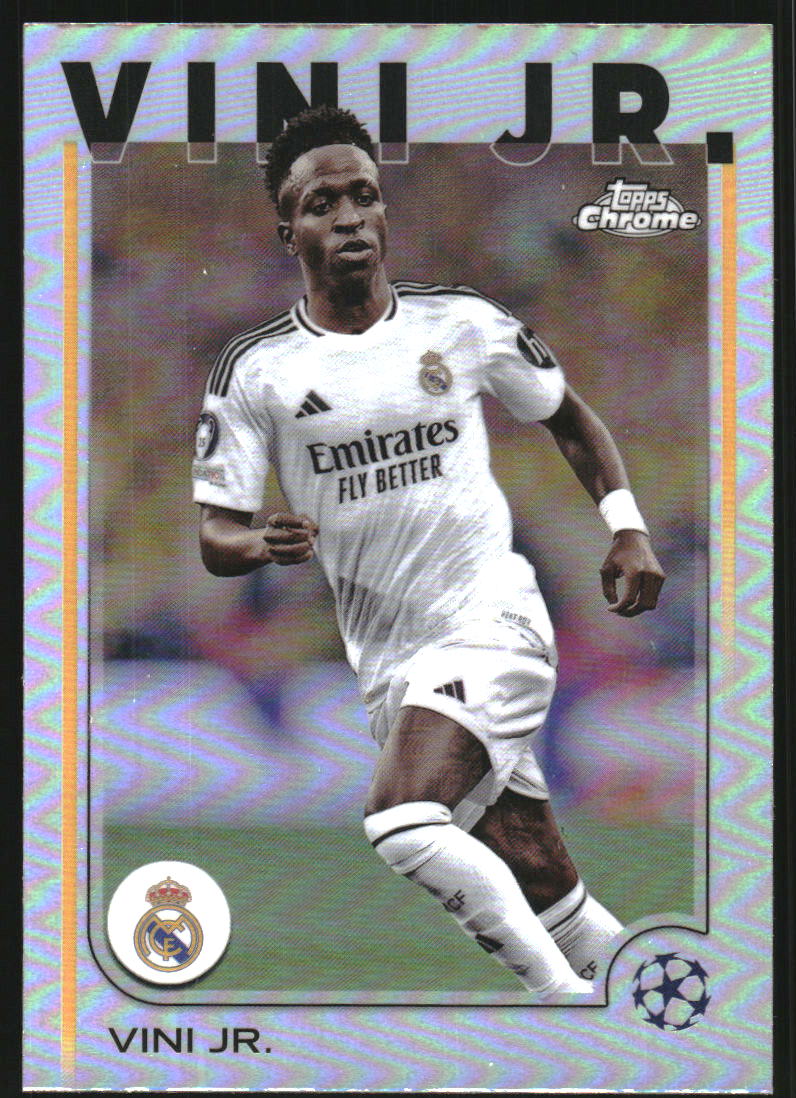 2024 Topps Chrome UEFA Club Competitions Orange Refractor Vini Jr