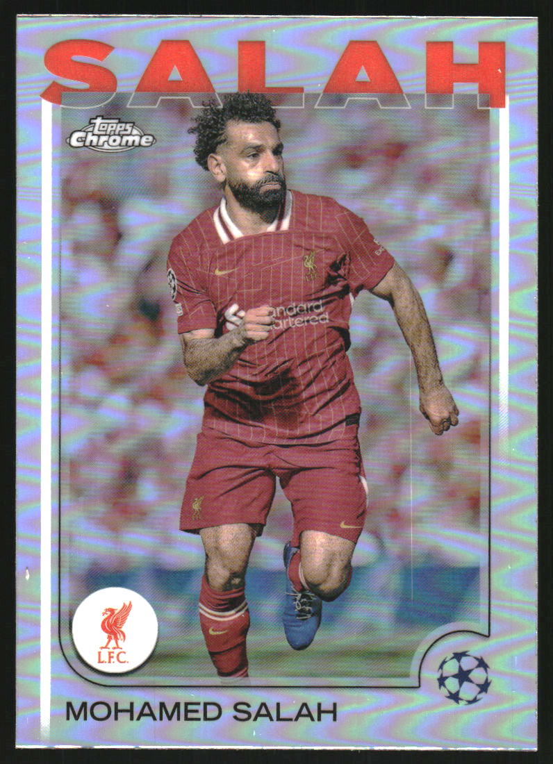 2024-25 Topps Chrome UEFA Club Competitions Refractors #87 Mohamed Salah