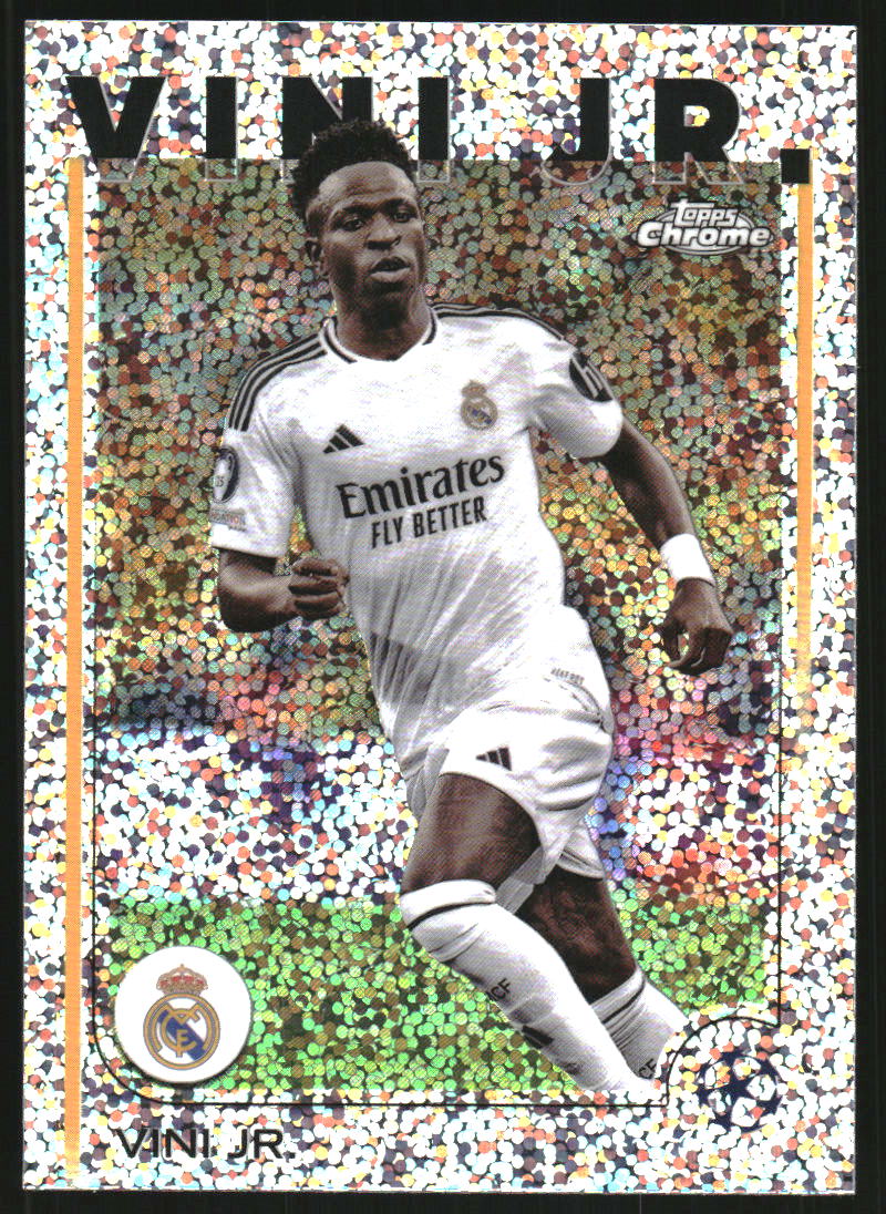 2024 Topps Chrome UEFA Club Competitions Orange Refractor Vini Jr