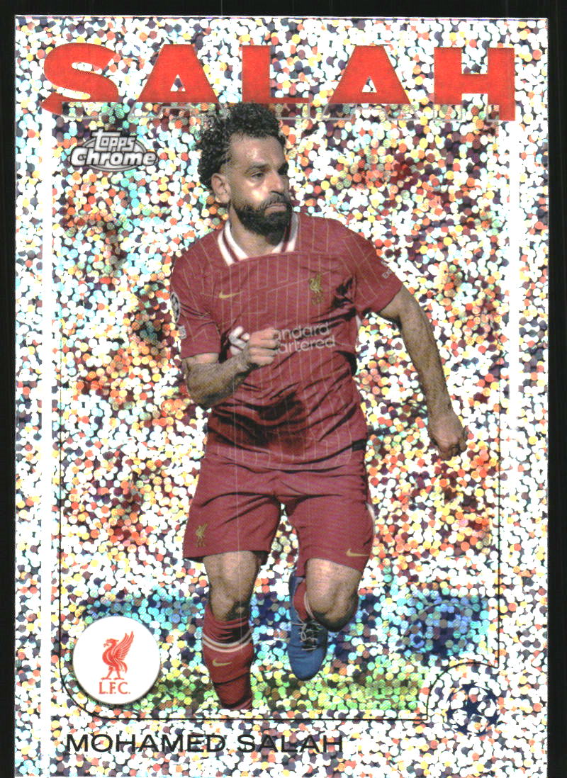 2024-25 Topps Chrome UEFA Club Competitions Speckle Refractors #87 Mohamed Salah