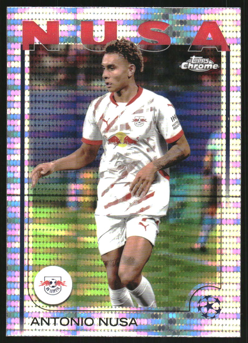 2024-25 Topps Chrome UEFA Club Competitions Pulsar Refractors #175 Antonio Nusa