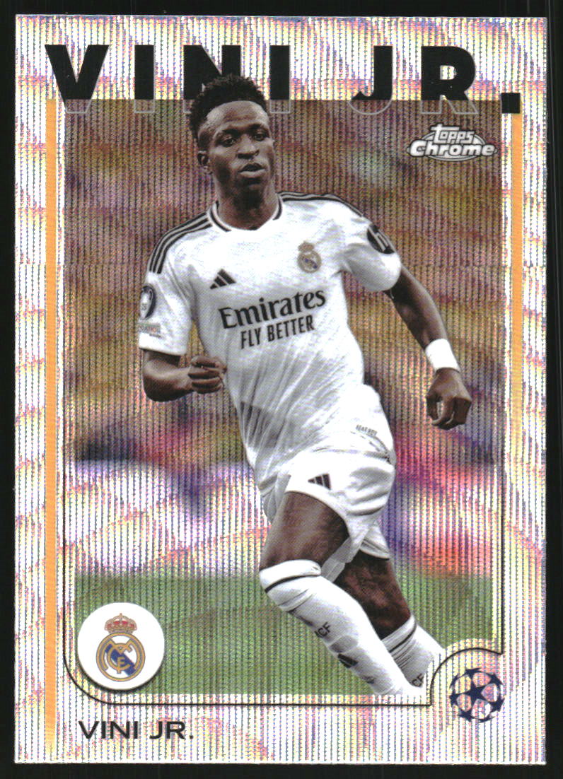 2024 Topps Chrome UEFA Club Competitions Orange Refractor Vini Jr