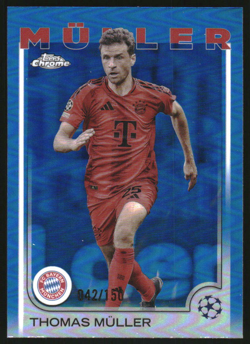 Jubiläumsspiel 150 Jahre AG Müller シリアル入 2024-25 Topps Chrome UEFA Club Competitions Blue Refractors #99