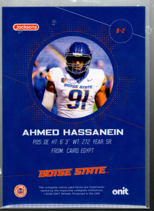 Tarjetas de fútbol americano B6771-2024 Onit Boise State Broncos -Tú eliges- 15+ ENVÍO GRATUITO A EE. UU. - Imagen 5 de 9