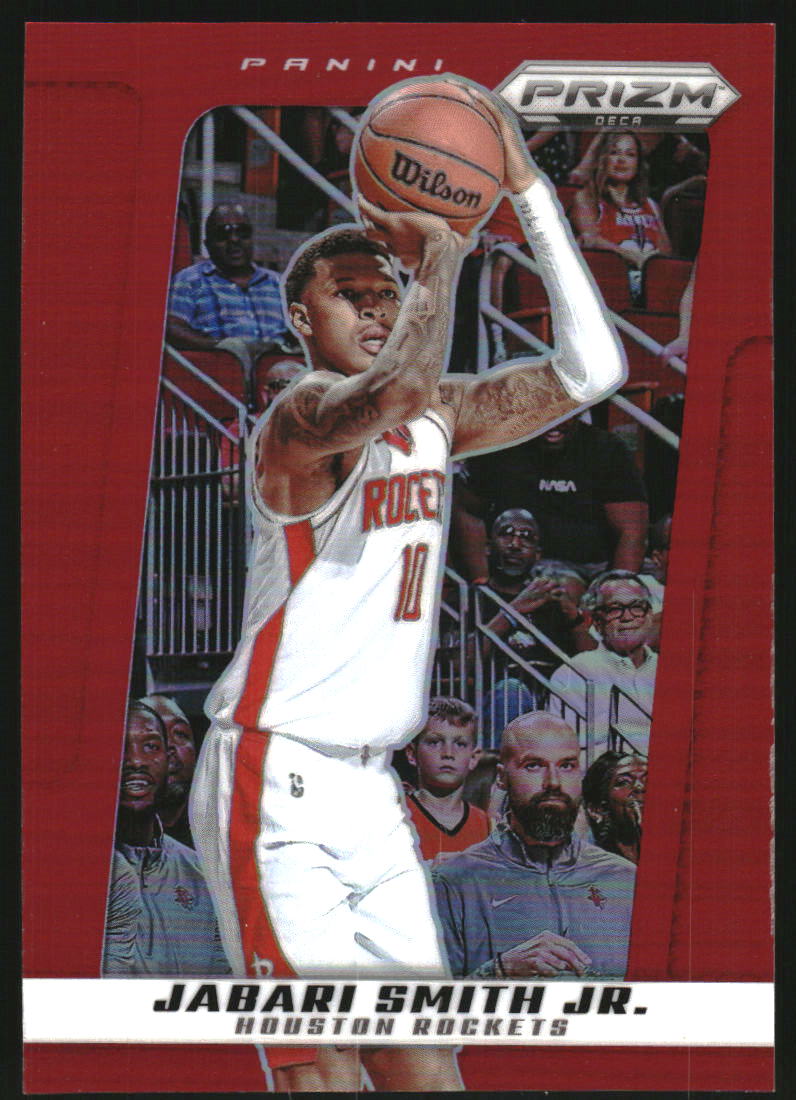 2024-25 Prizm Deca Prizms Red #168 Jabari Smith Jr. /199