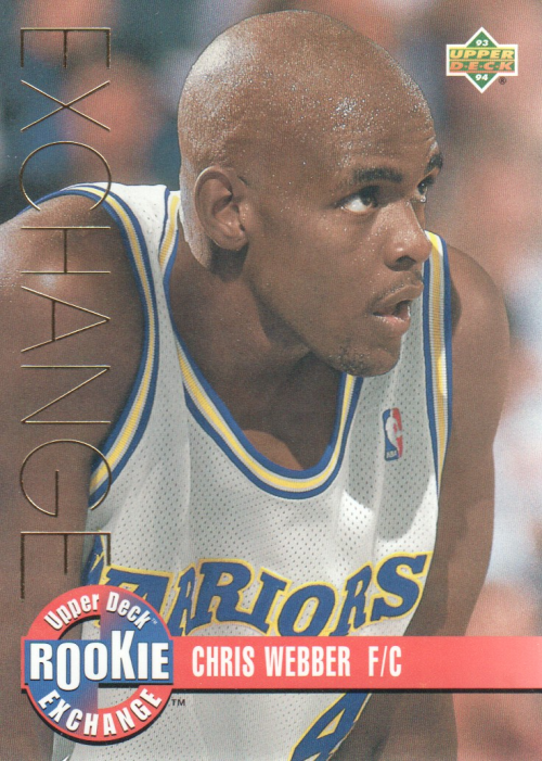 1993-94 Upper Deck SE Warriors Basketball Card #4 Chris Webber Rookie 