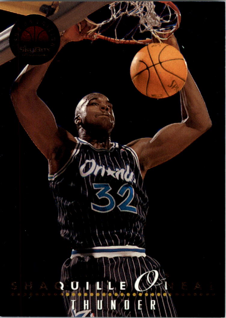 1993-94 SkyBox Premium Thunder and Lightning #TL6 Shaquille O'Neal/Anfernee Hardaway