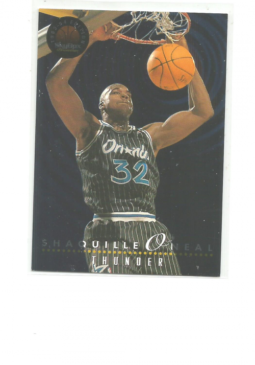 1993-94 SkyBox Premium Thunder and Lightning #TL6 Shaquille O'Neal/Anfernee Hardaway