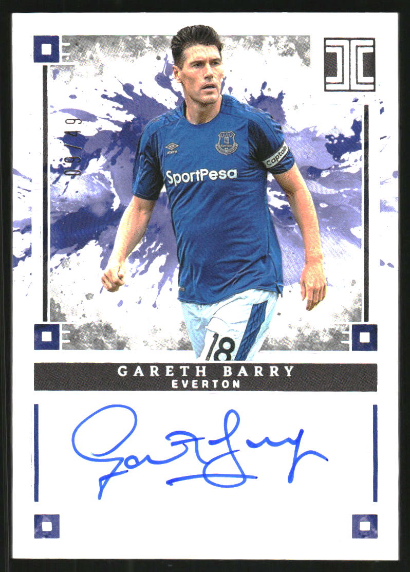 2024-25 Panini Impeccable English Premier League Indelible Ink Silver #5 Gareth Barry Auto /49