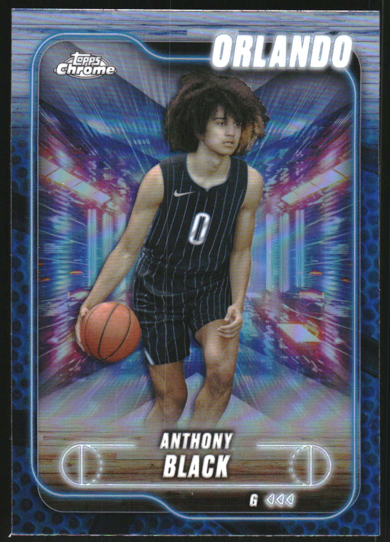 2024-25 Topps Chrome Blue Basketball Refractors #48 Anthony Black
