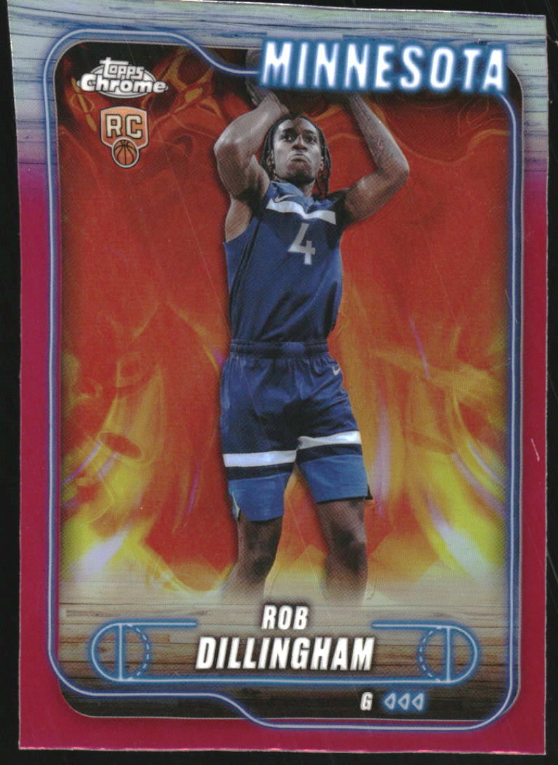 2024-25 Topps Chrome Magenta Refractors #165 Rob Dillingham