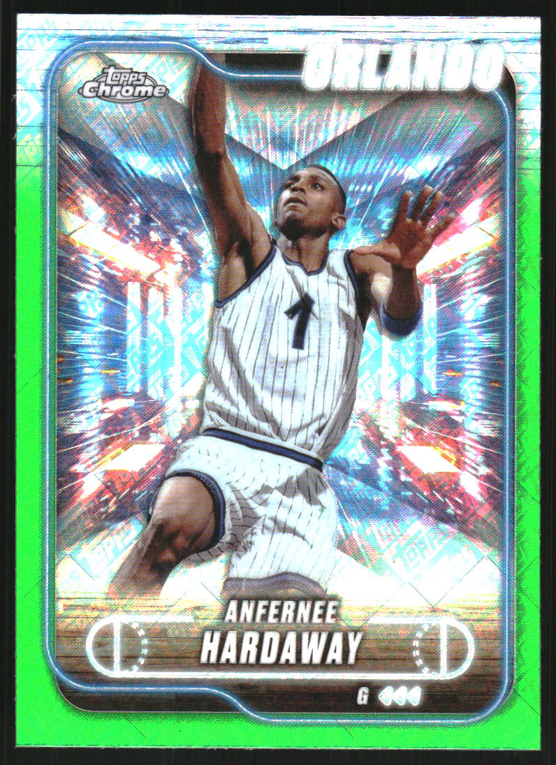 2024-25 Topps Chrome Topps Green Refractors #68 Anfernee Hardaway