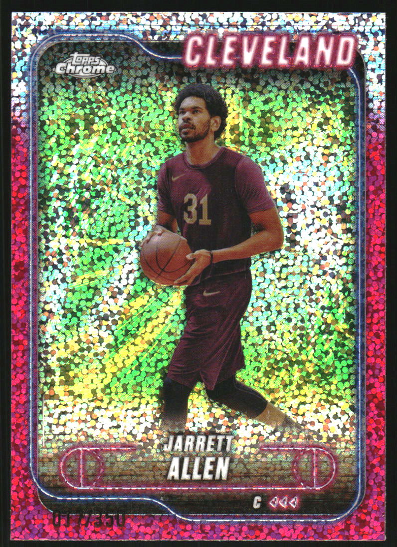 2024-25 Topps Chrome Magenta Speckle Refractors #17 Jarrett Allen