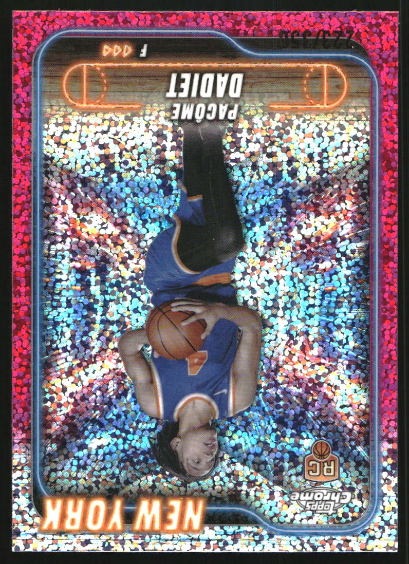 2024-25 Topps Chrome Magenta Speckle Refractors #172 Pacome Dadiet