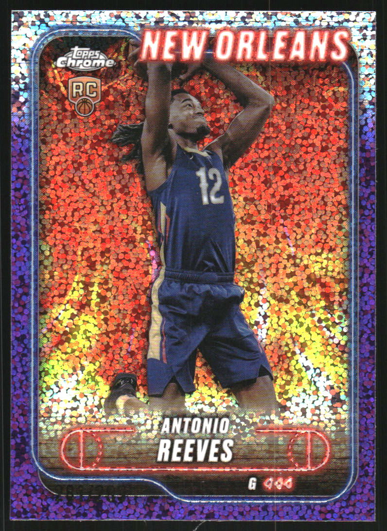 2024-25 Topps Chrome Purple Speckle Refractors #131 Antonio Reeves