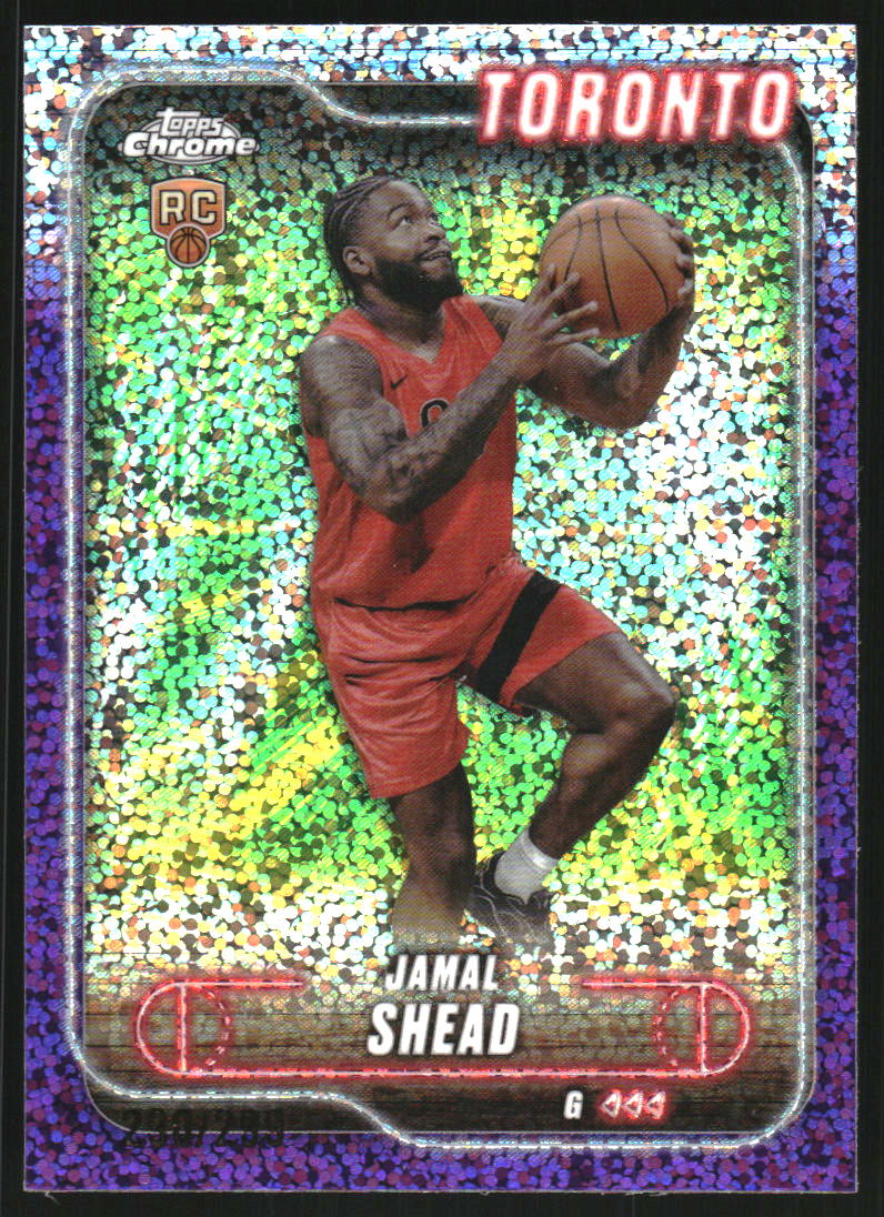 2024-25 Topps Chrome Purple Speckle Refractors #174 Jamal Shead