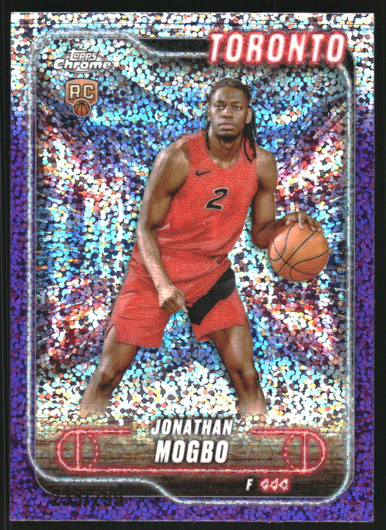 2024-25 Topps Chrome Purple Speckle Refractors #194 Jonathan Mogbo