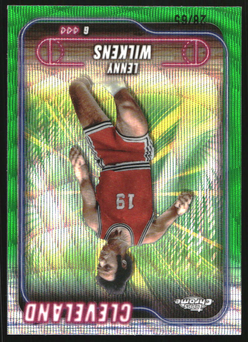 2024-25 Topps Chrome Green Wave Refractors #14 Lenny Wilkens