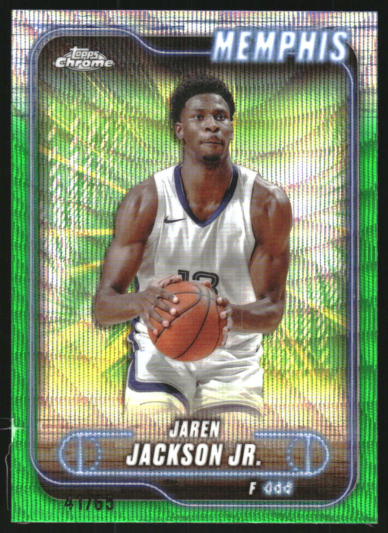 2024-25 Topps Chrome Green Wave Refractors #173 Jaren Jackson Jr