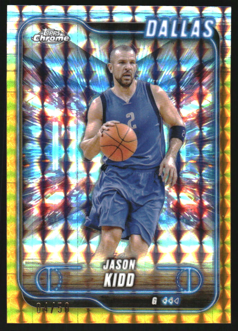 2024-25 Topps Chrome Gold Geometric Refractors #129 Jason Kidd