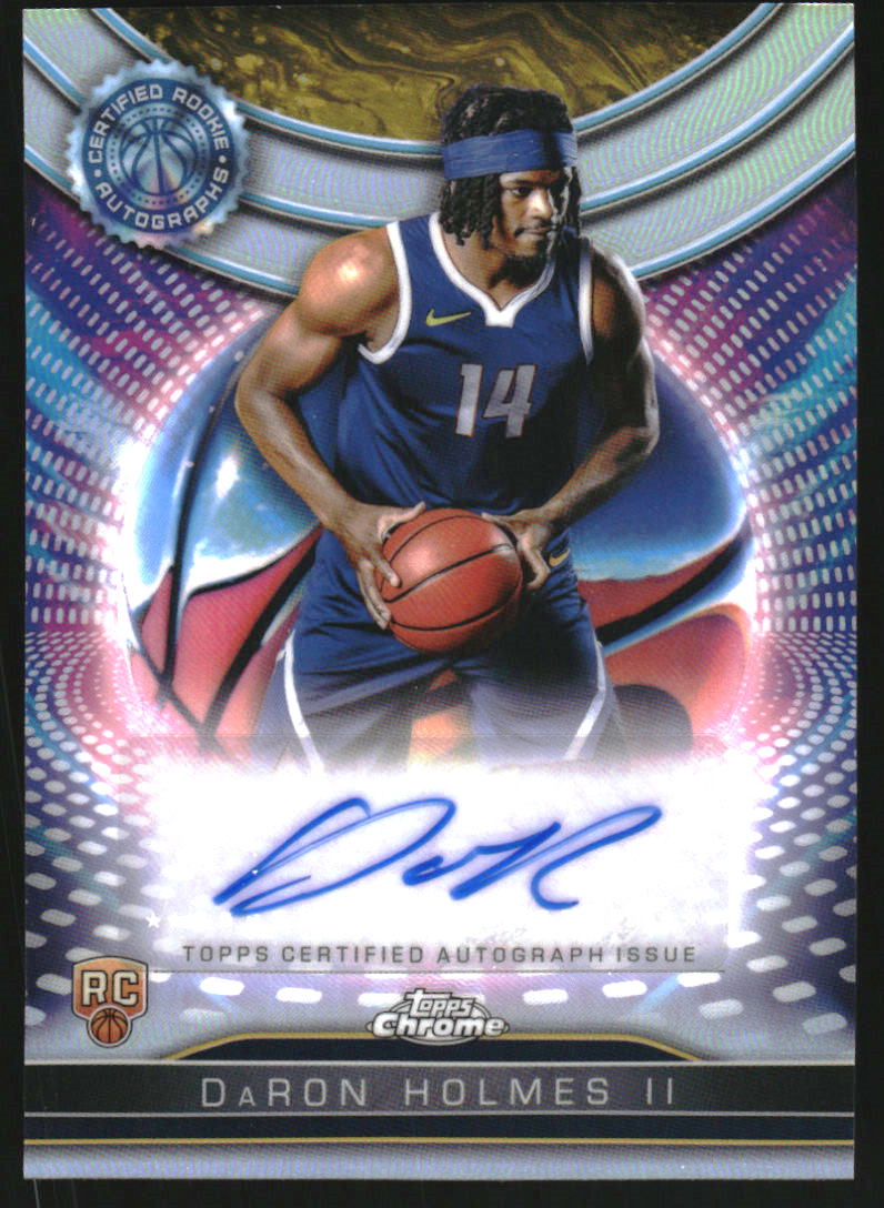 2024-25 Topps Chrome Certified Autograph Issue Rookies Refractors #TCRADH DaRon Holmes II Auto