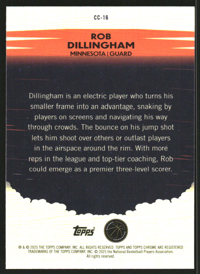 2024-25 Topps Chrome Countdown Complete Blue Basketball Refractors #CC16 Rob Dillingham