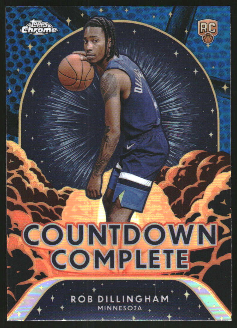 2024-25 Topps Chrome Countdown Complete Blue Basketball Refractors #CC16 Rob Dillingham