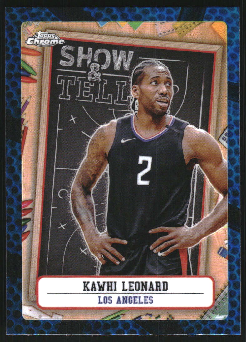 2024-25 Topps Chrome Show and Tell Blue Basketball Refractors #ST4 Kawhi Leonard