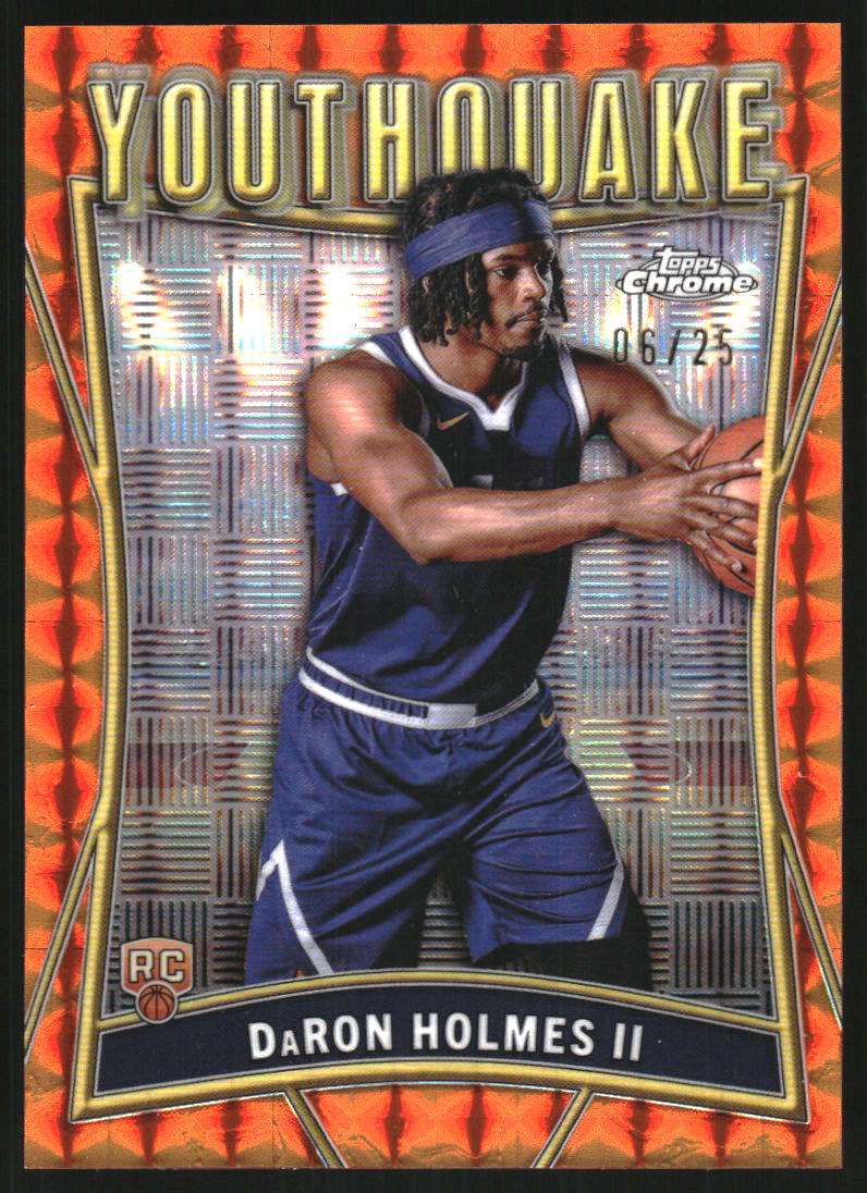 2024-25 Topps Chrome Youthquake Orange Geometric Refractors #YQ15 DaRon Holmes II