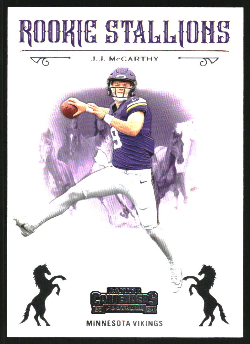 2024 Panini Contenders Rookie Stallions #9 JJ McCarthy
