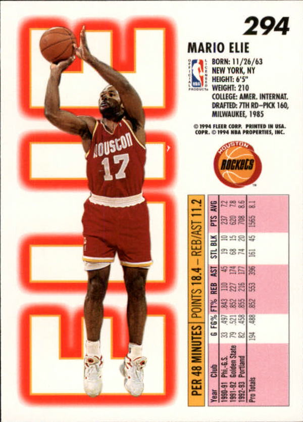 1993-94 Fleer #294 Mario Elie