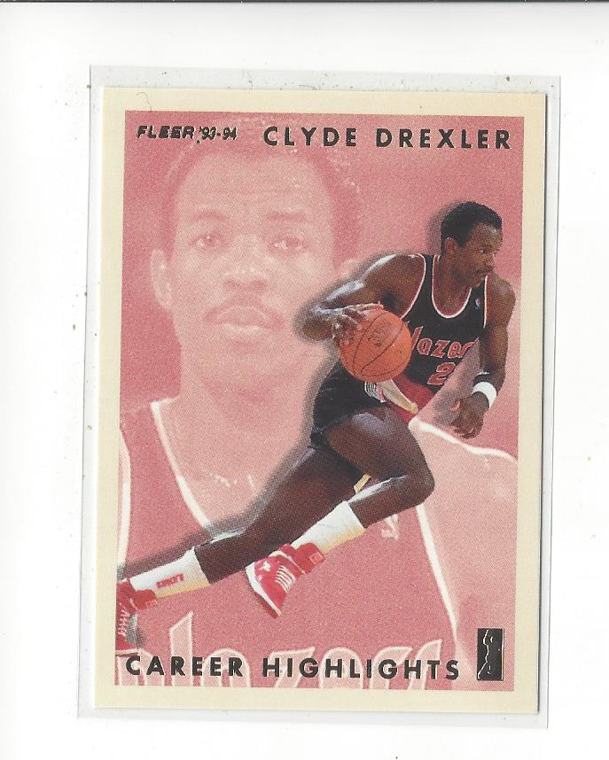 1993-94 Fleer Clyde Drexler #12 Clyde Drexler/(In NBA All-Star/uniform)