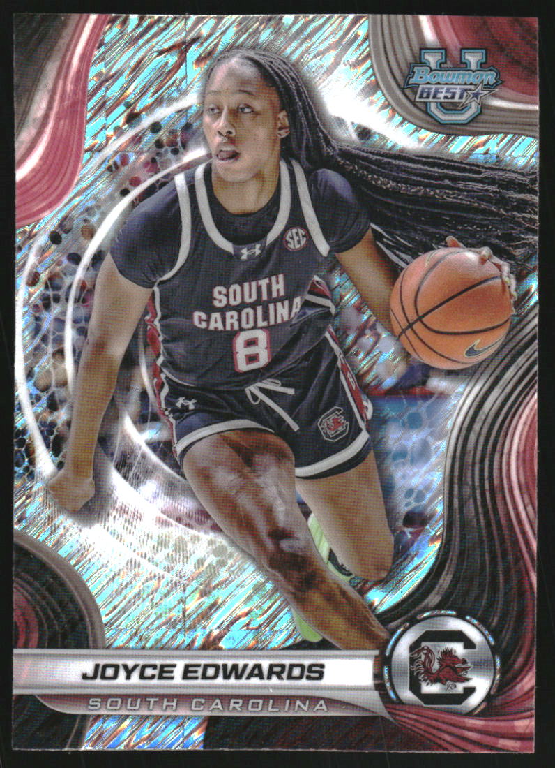 2024-25 Bowman's Best University Shimmer Refractors #36 Joyce Edwards