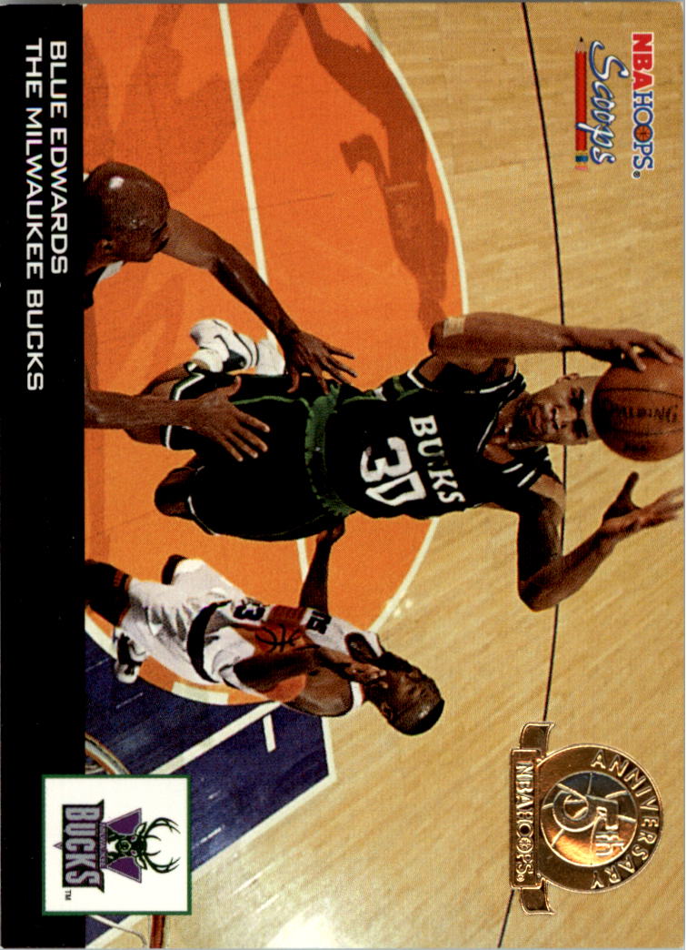1993-94 Hoops Scoops Fifth Anniversary Gold #HS15 Blue Edwards