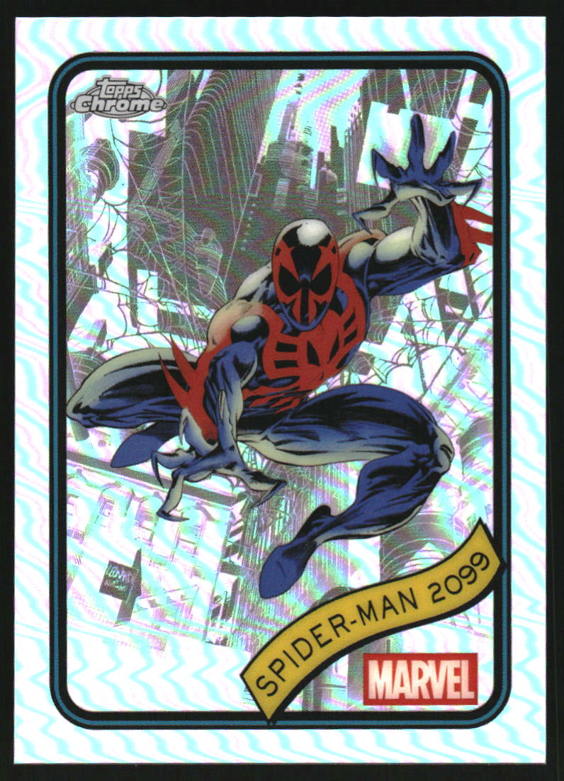 2025 Topps Chrome Marvel Spider Web Refractors #112 Spider-Man